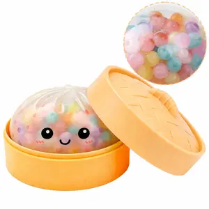 Bright Sequins Soft Bread Elastic Toy, Sensory Fidget Squishies, Realistic Compression Silicone Stress Relief, Birthday & Christmas Gift, Office Home School Fun Item