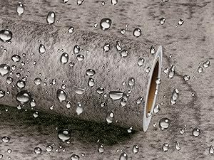 24in x 16.5ft Cement Wallpaper Peel and Stick Grey Brown Concrete Wall Covering Removable Industrial Wallpaper for Studio Restaurant Coffee Shop Loft Apartment Feature Wall Bedroom Bar