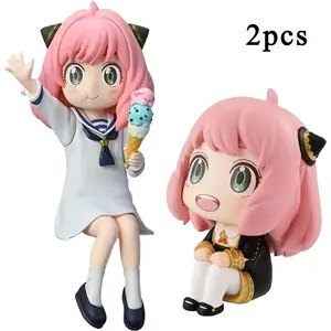 Anime SPY×FAMILY Anya Action Figures Kawaii Girl Figurine PVC Collection Cartoon Desk Decoration Model Dolls Toys Birthday Gifts