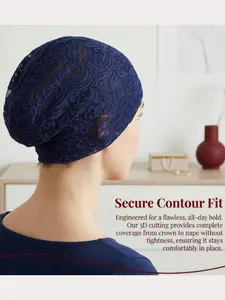 Breathable Mesh Head Wrap Hat, Full Coverage Semi-Transparent Lightweight Design, Women's Comfortable Head Cover, Ideal for Daily Use