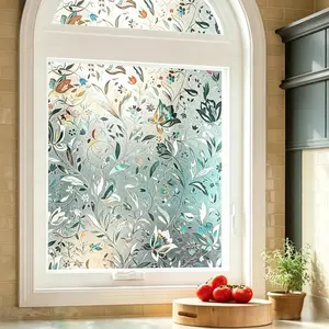 Window Privacy Film Roll, Frosted Window Film, 45cm X 200cm & 45cm X 300cm, Vinyl Glass Sticker, Colorful Matte Decorative Film, Static Adhesive, No Glue Needed