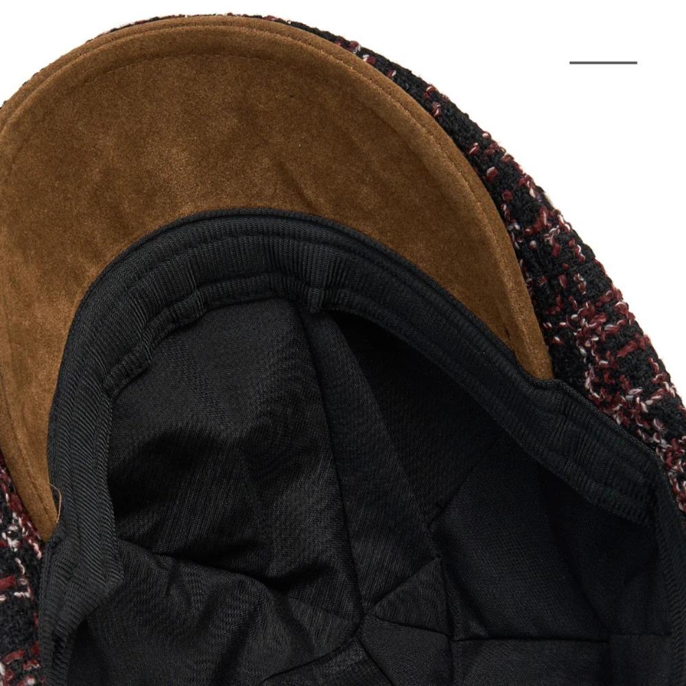 HT5033 Berets Knitted Spring Autumn Winter Hat Male Female Flat Cap Men Women Painter Beret Hat Adjustable Octagonal Beret Caps