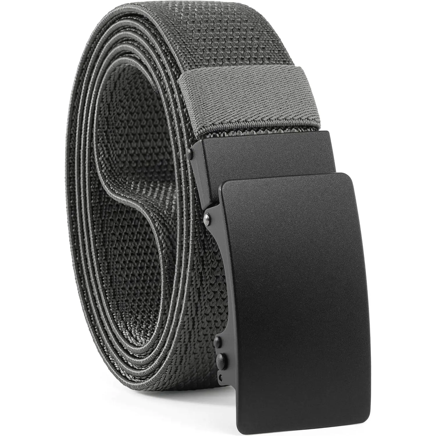 Men's 1.38" Nylon Ratchet Belt, Casual Web Click Belt for Jeans, Business Dress, Adjustable Trim to Fit