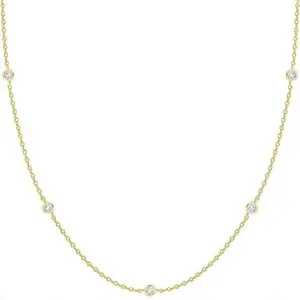 Light luxury minimalist zircon clavicle chain for women, 304 stainless steel gold-plated, ins-style high-end necklace with unique design