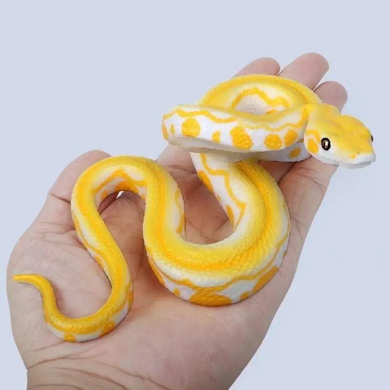 Giant Python Model - A lifelike wildlife specimen, highly suitable for collectors and educational purposes. This giant python model is so realistic! This giant python model has deceived everyone!!!
