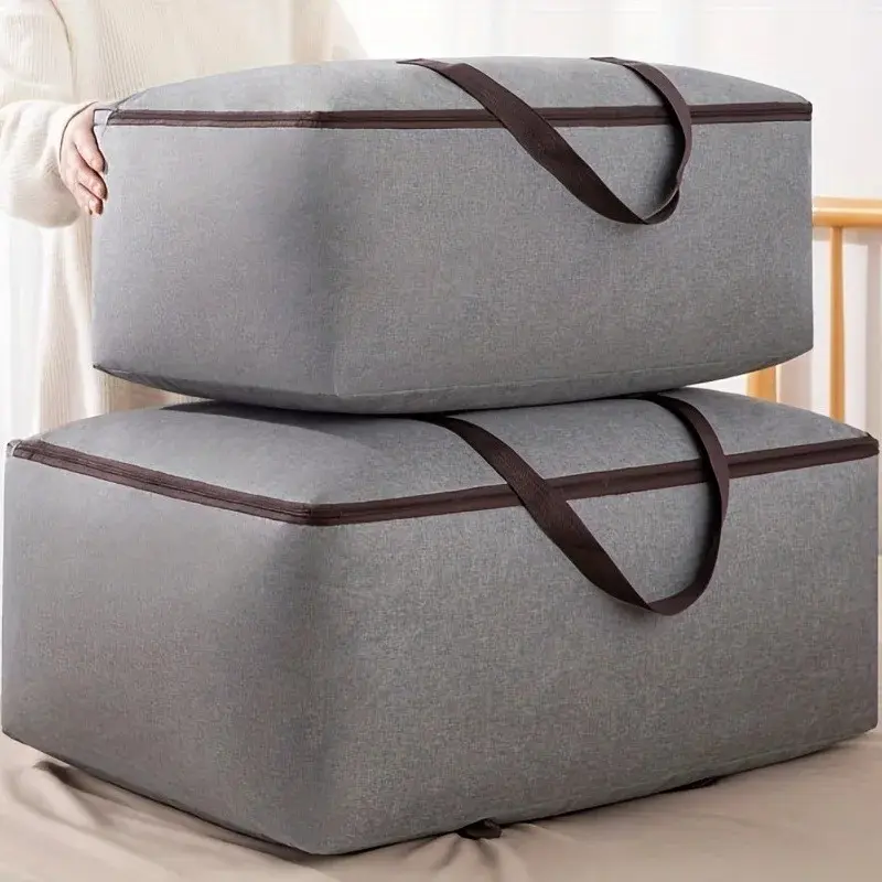 Lune Cove 1pc Nylon Modern Eco-Friendly Large-Capacity Durable Luggage Zipper Bag, Foldable Clothing Sorter Organiser for Travel, Home Use, Daily Use