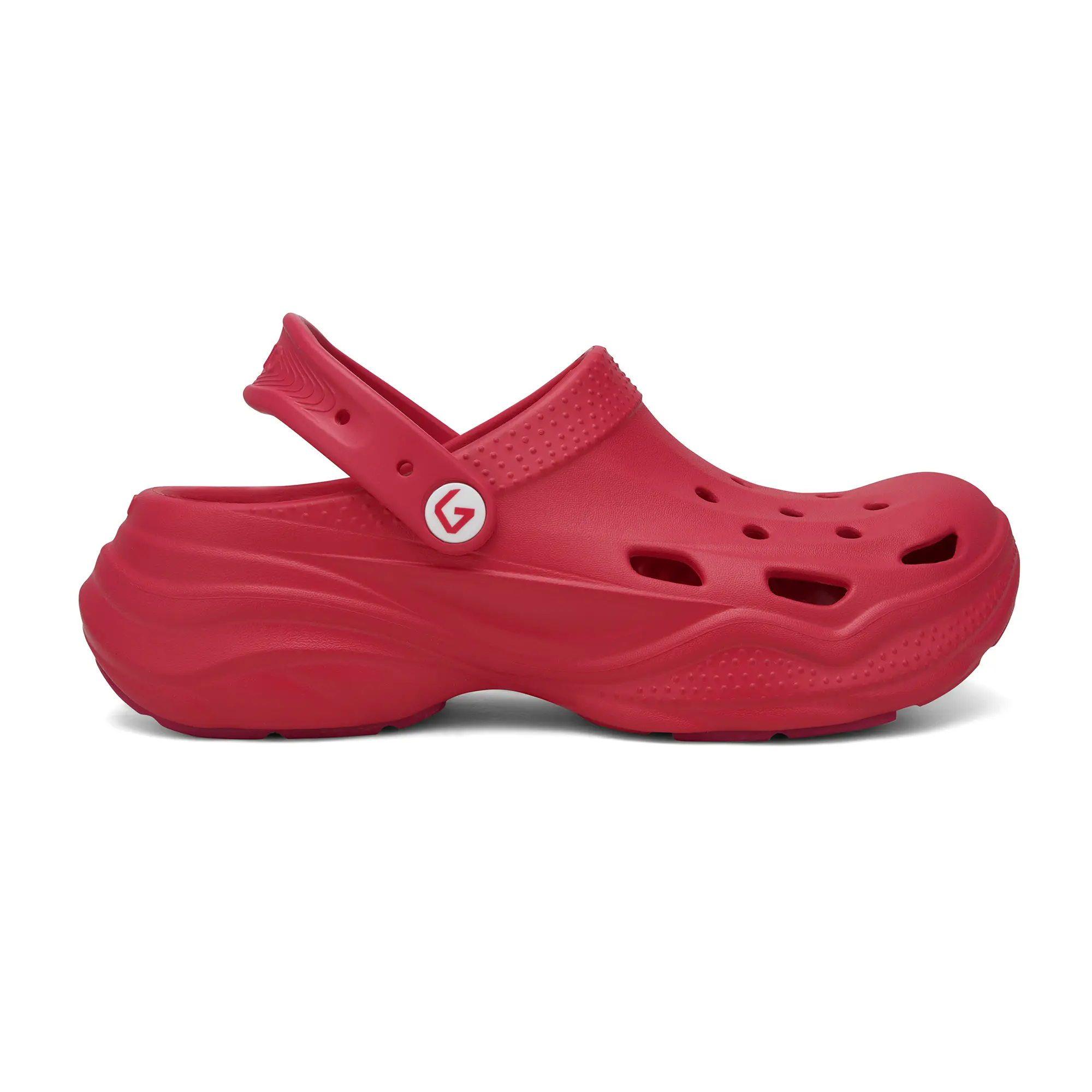 GOTO Women's Strappy Clog Shoes - 1.57in (4cm) Platform Height Increase, Cushioned Anti-Slip EVA Foam Footwear, Lightweight Arch Support Walking Shoes with Adjustable Straps for Daily Wear, Pool Decks, Casual Chic Style, 1.57 Inches, Anti-Slips, 1.57In Pl