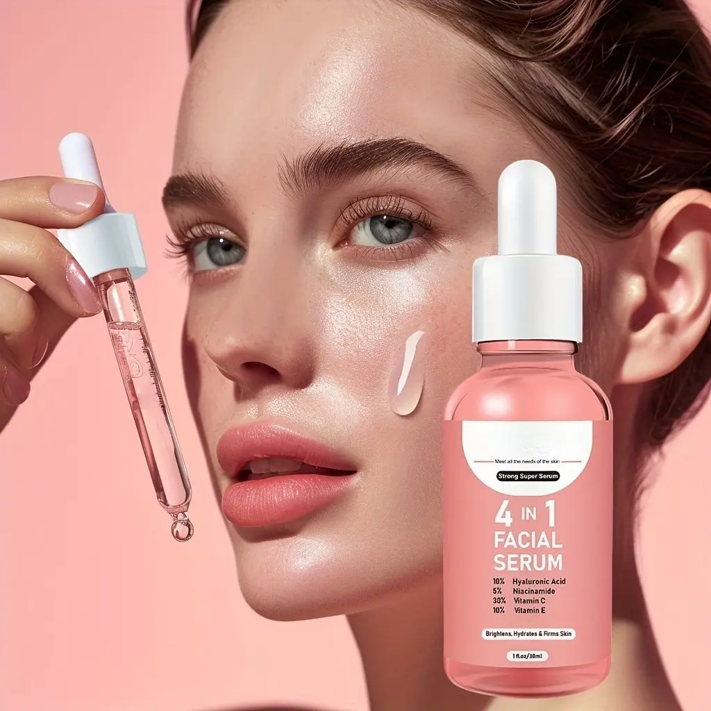 4 in 1 facial essence with hyaluronic acid, niacinamide, vitamin c facial care essence moisturizing skin