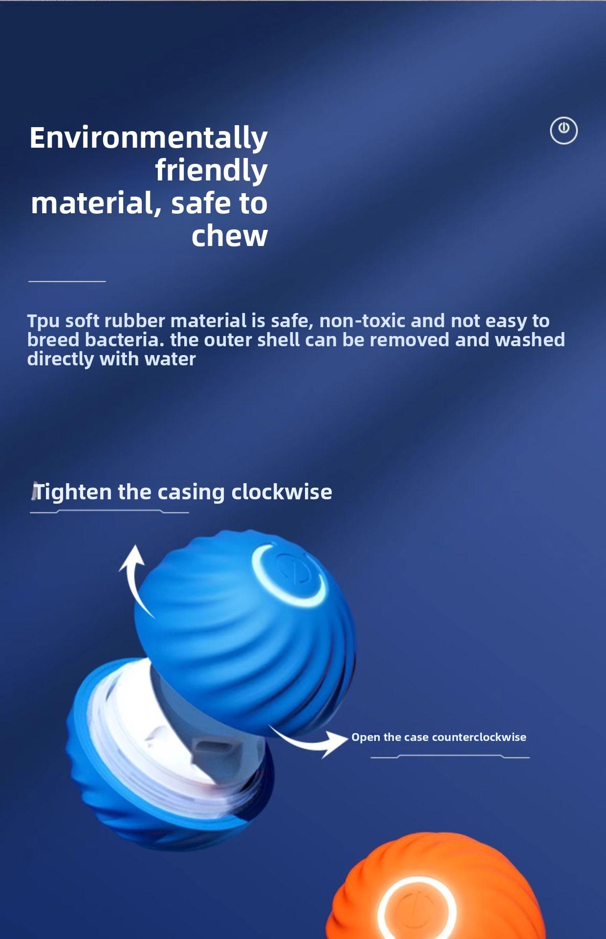 Gravity Jumping Ball Smart Rechargeable Pet Toy Automatic Rolling Interactive Chase Ball for Dogs Cats Livestock Prod with Flexible Shaft pet stuff dog pepper spray dog bugs detector reverse slow feeder shaped harness raised food bowl surprise gift k9