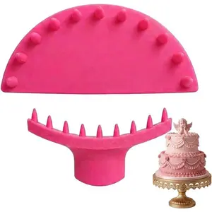 2-Piece Cake Arch Guide Tool Set, Cake Dome Guide Tools, Pleating Guide Templates, Cake Decorating Tools, Cake Pleat Markers Suitable for 6-inch to 10-inch Cakes.
