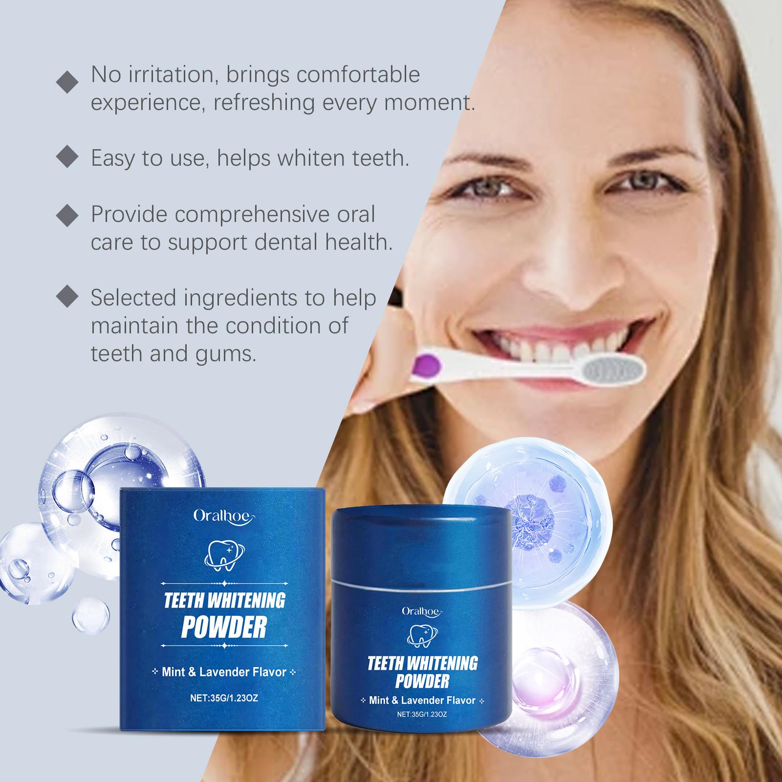 Natural Tooth Powder, Gentle Care, Cleans Teeth, Daily Oral Hygiene, Fresh Breath, Dental Care Powder, Safe and Effective Cleaning