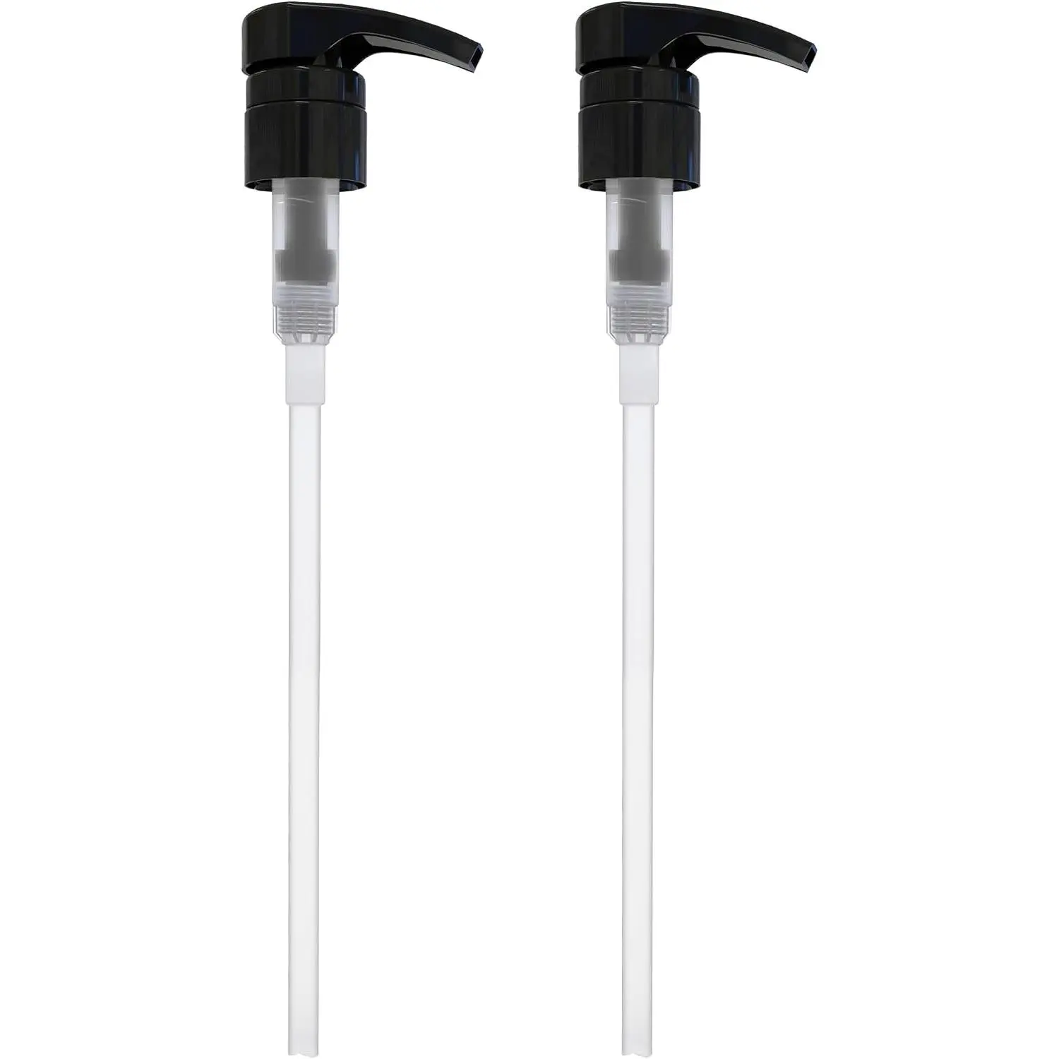 Dispensing Pump,  for Shampoo & Conditioner 1 L (33.8 OZ) - Fits  Bottles or Any Refillable Bottles from 12oz to 33.8oz with 28/410  Size, Black (Pack of 2)