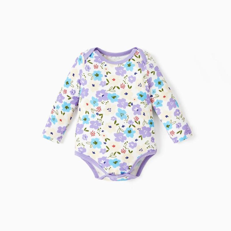 PATPAT Baby Bodysuits - Soft Viscose Made from Bamboo - Two Pack&Three pack Long Sleeve Funny for Boys and Girls -Newborn Infant Toddler Clothes
