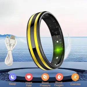 New 6.3mm Thin Smart Ring Health Monitor Smartring Outdoor Waterproof Ring Heart Rate Body Temperature Monitoring Sports rings