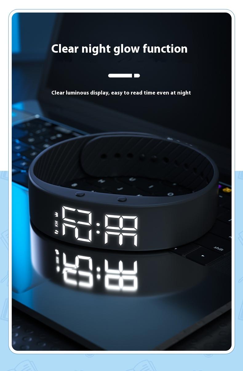 LED Display Multi-Function Fashion Watch Vibrating Alarm Pedometer Sports Timer Calorie And Distance Tracking Lightweight Design Comfortable Wear Built-In Night Light Ideal for School And Sports Top Choice for Birthday Gifts