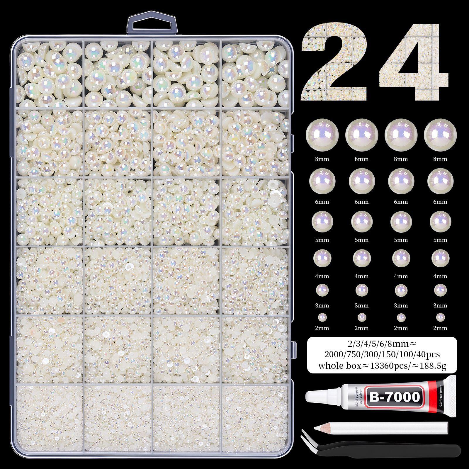 Adult Toys - Rhinestone Pearl Resin Flat Bottom Diamond DIY Jewelry Set
