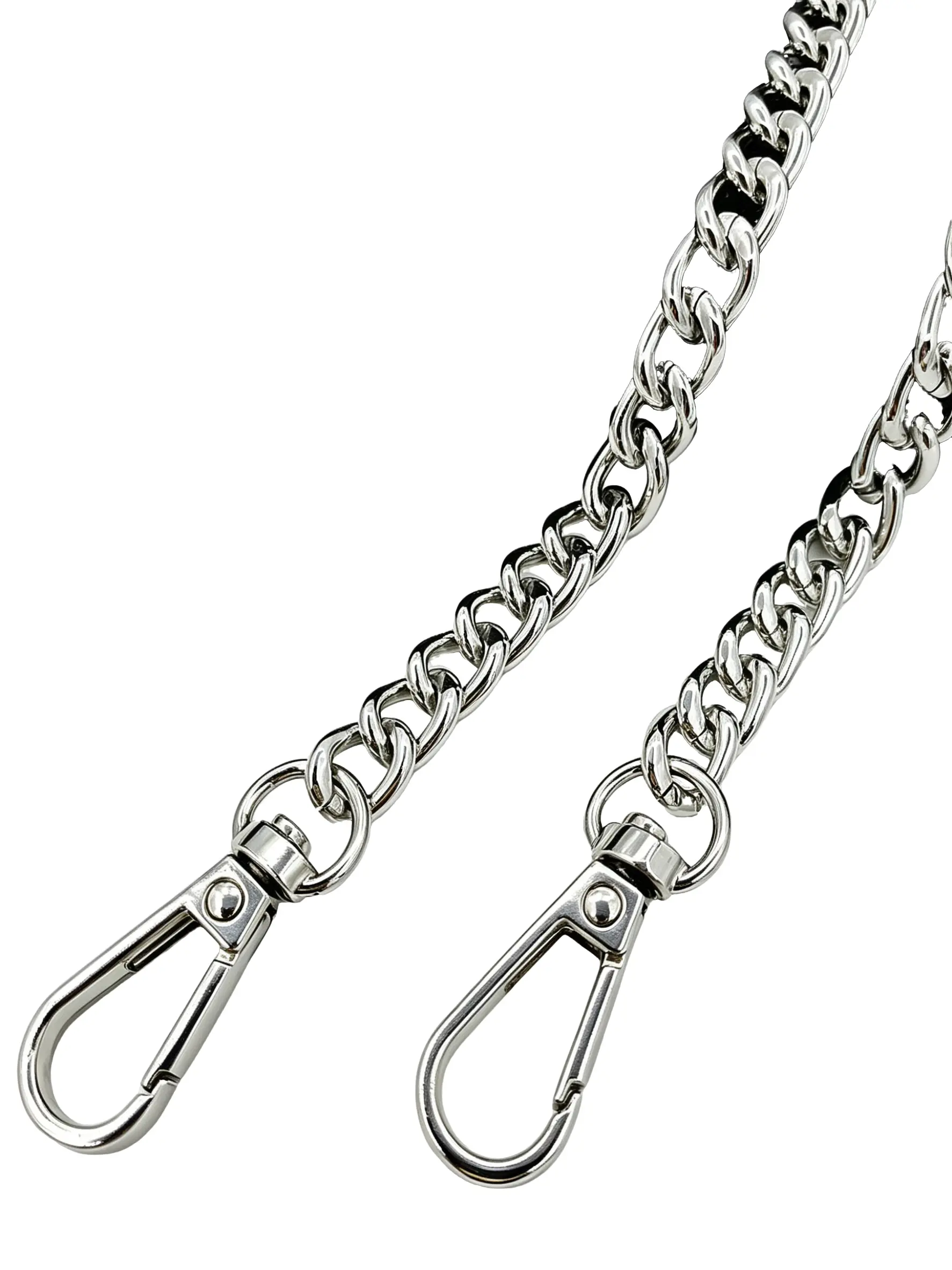 1pcs 120cm/40cm /silver Color Fashion Metal Bag Chain Handle, Alloy Plated, Replaceable Strap, Detachable Strap, DIY Wallet Making, Fashion Accessory, Handbag Accessory, Purse Accessories