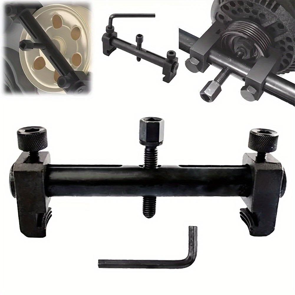 ‌ Adjustable Crankshaft & Power Steering Pump Pulley Removal Tool - 2025 Upgraded Design with Adjustable Arms Engine Parts Ratchet Combination Wrenches