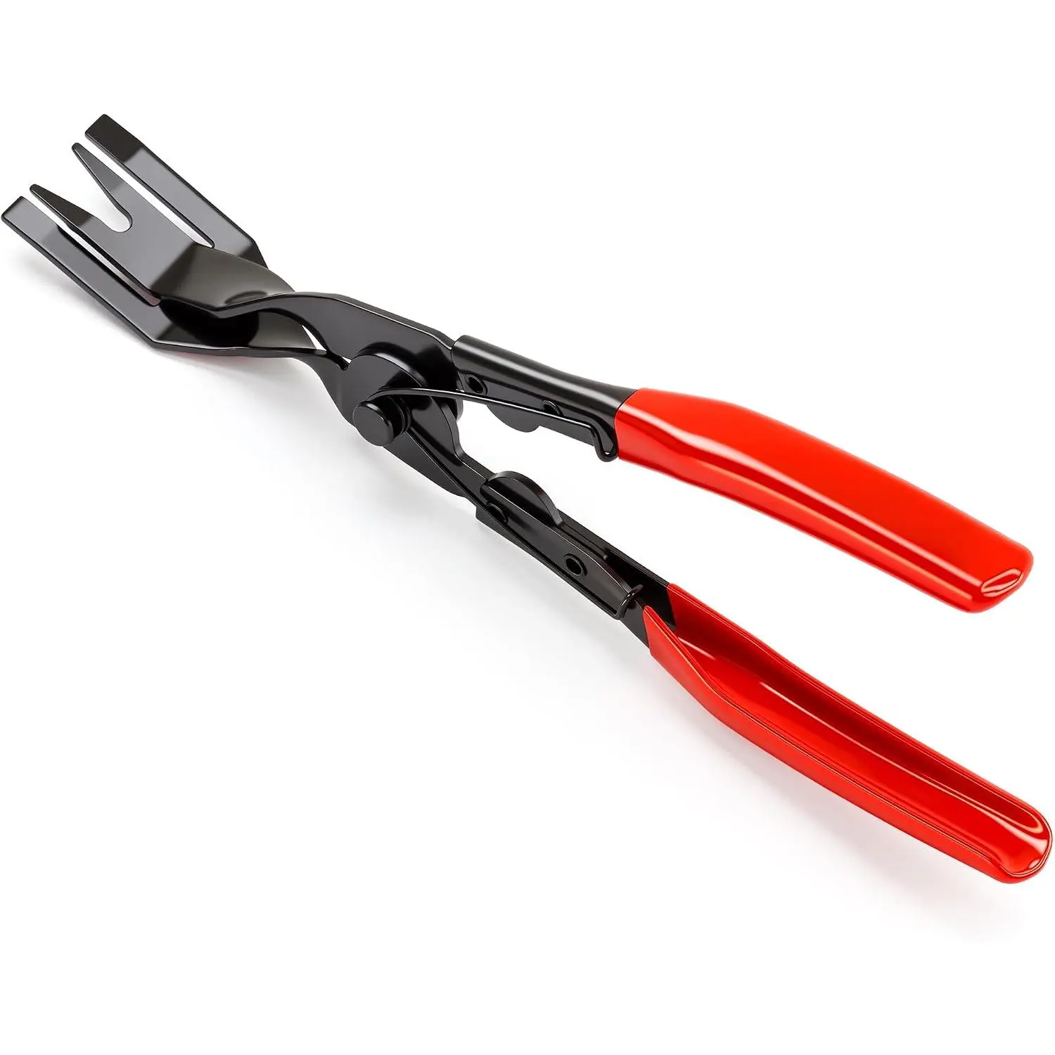 1 count  Clip Pliers Tool, Panel Clip Pliers Set Fastener Remover, Auto Retainer Clip Trim Rivet , Auto Door  Upholstery Trim Clip  (Red)