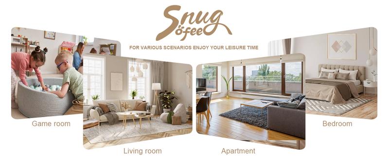 Giant Bean Bag Chair for Adults - Indoor Chaise Lounge with Neck Pillow & Ottoman, All-in-One Sponge Design, Comfy Floor Chair for Reading, Gaming, Napping, and Movies (Khaki)