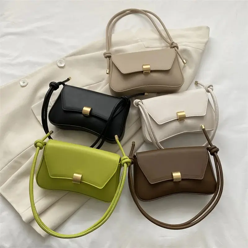 Women’s Small Leather Crossbody Bag, Mini Square Shoulder Purse with Adjustable Strap, Solid Color Minimalist Structured Handbag, Lightweight Casual Everyday Bag for Work Office Shopping Travel, Simple Fashionable Women’s Daily Carry Bag