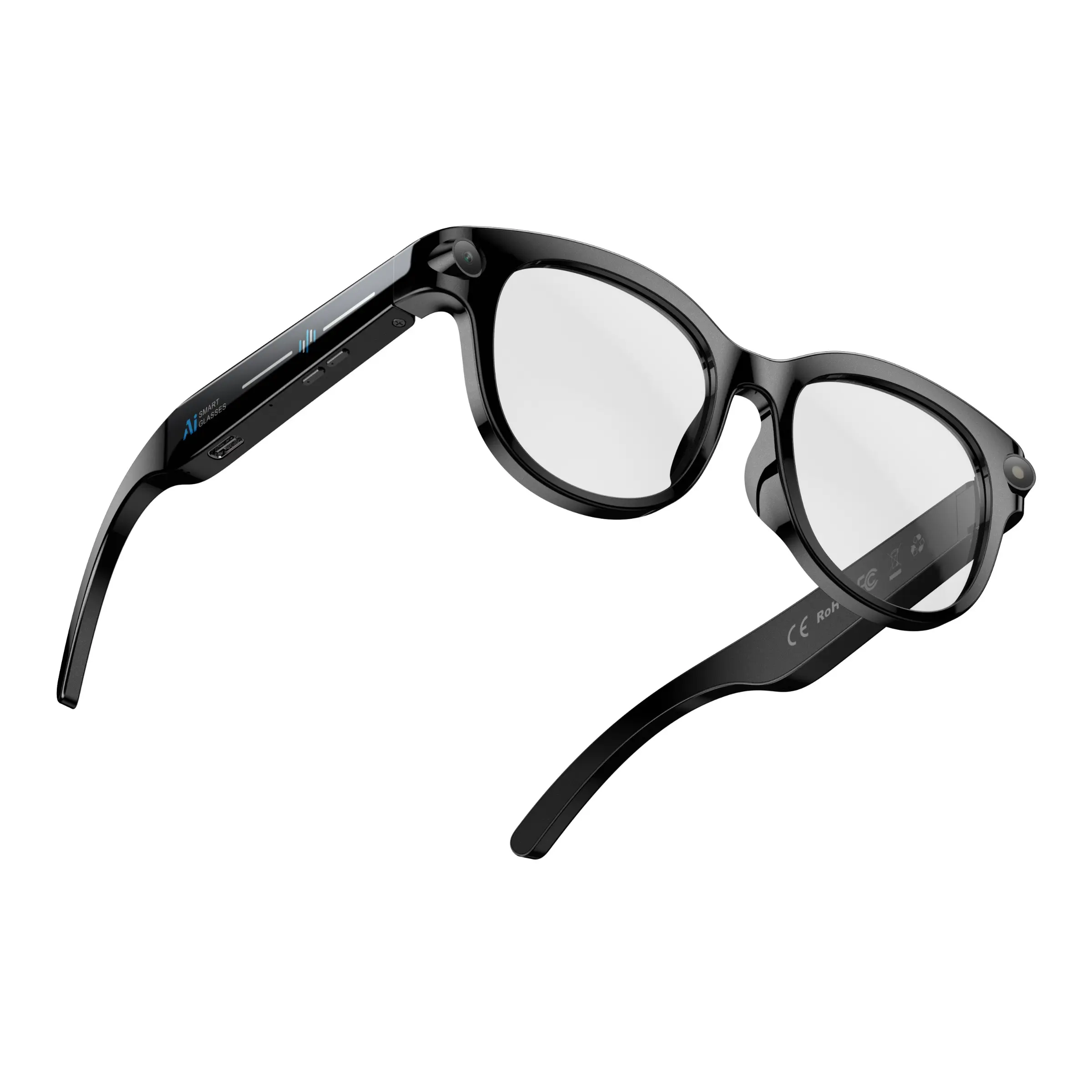 2026 New AI Wearable Smart Glasses, Interchangeable Lenses, 2MP Camera, AI Voice Assistant, WIFI6 Data Transfer, Bluetooth-compatible 5.4 Wireless Phone Call, 290mah Battery, Unisex AI Glasses, Camera Glasses, Smart Glasses With Camera