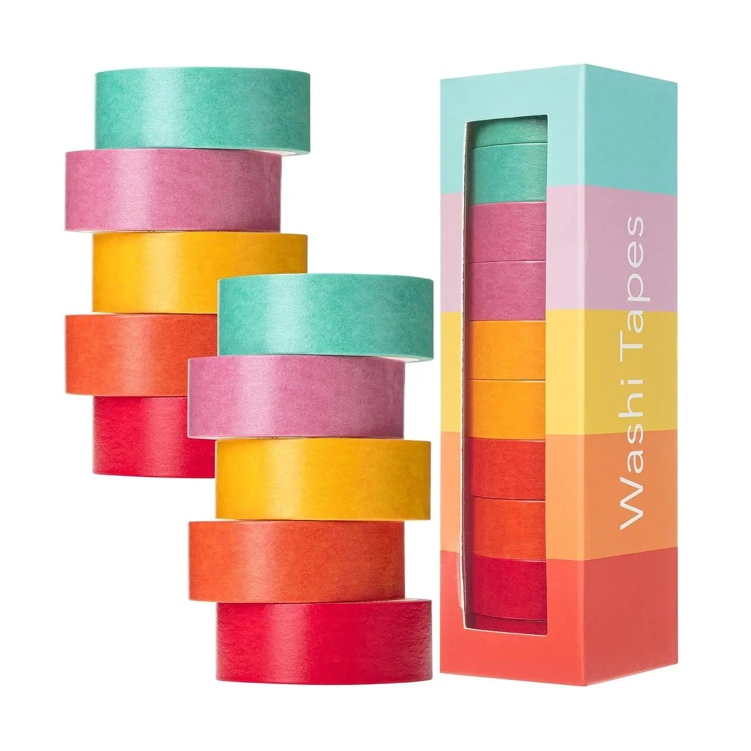 - Washi Tape Set, 10 Rolls, 5 Yards/Roll, Washi Tape for Scrapbook | Arts, Crafts, Journals and Planners, Summer Design