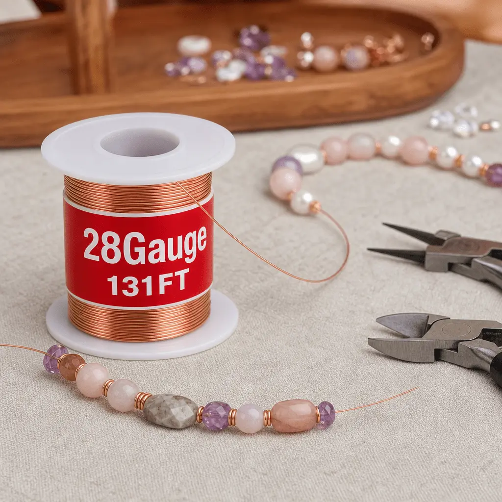 High Purity 131ft 28 Gauge (0.3mm) Dead Soft Solid Bare Copper Spool Wire, Craft Wire for Jewelry DIY, Electroculture Gardening