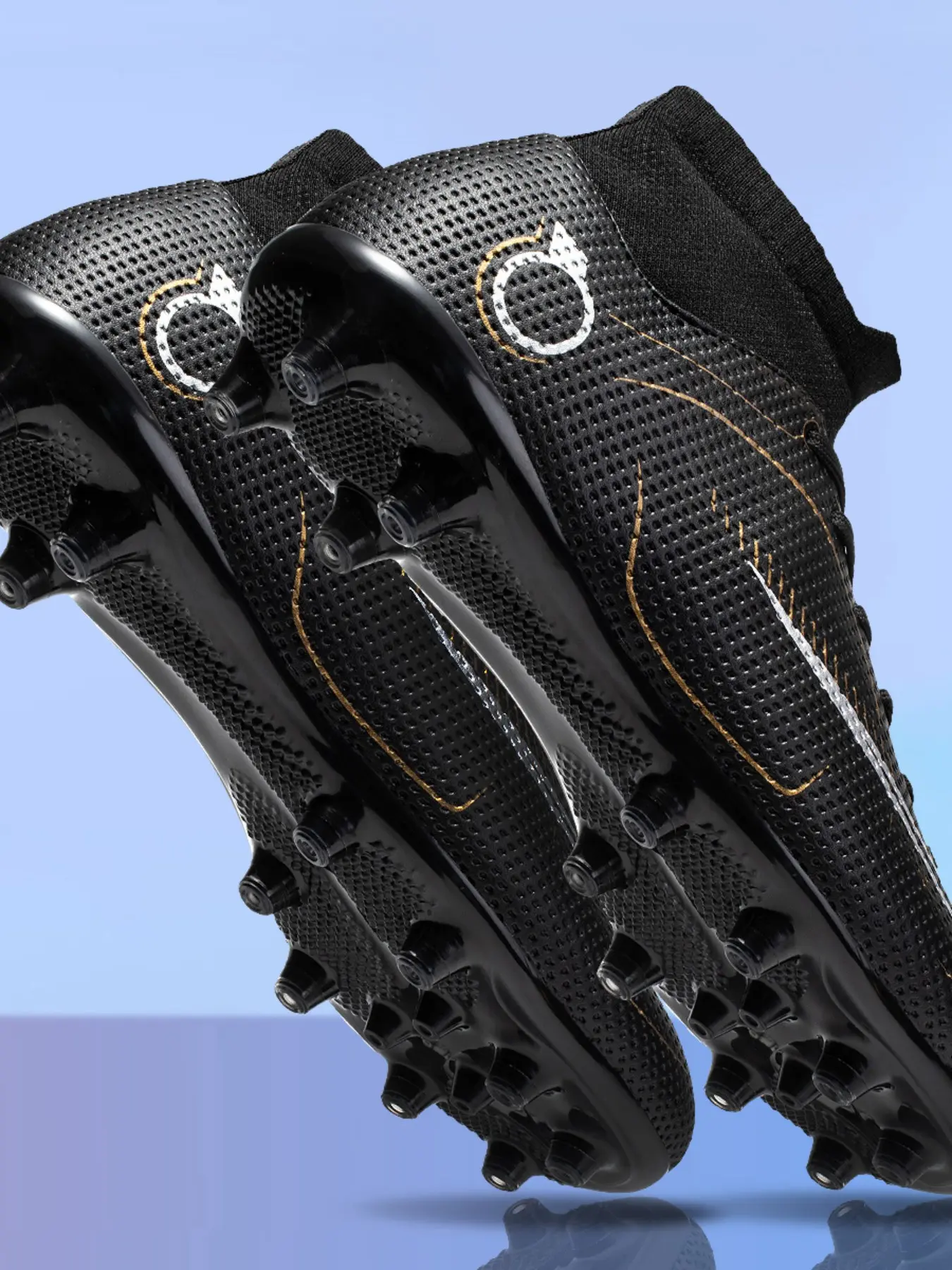 Professional Breathable Soccer Shoes Fg/ag Long Studs, Suitable for Training and Matches, All-Season Anti-Slip Sports Shoes