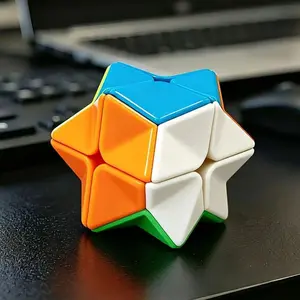 Magic Polygon Cube Speedcube 2X2X2 Educational Puzzles for Children Kids Birthday Gifts Focus & Stress Relief Toys