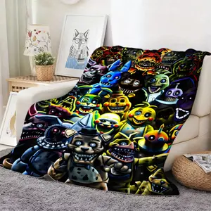 1pc Ultra Soft Machine Washable Modern Style HD Digital Printed Flannel Blanket |   All-Season Multi-Functional Polyester, Suitable for Sofa, Bed, Office Nap, Ideal Gift for Friends and Parents