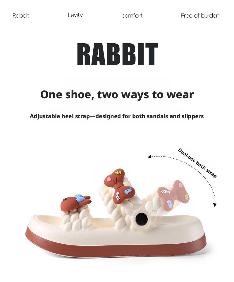 New thick-soled women's slippers, non-slip cute sandals