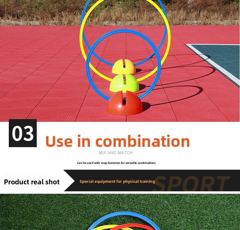 Agility circle, physical fitness ring, thickened 50cm jumping circle, children and adults hopscotch, football training agility circle