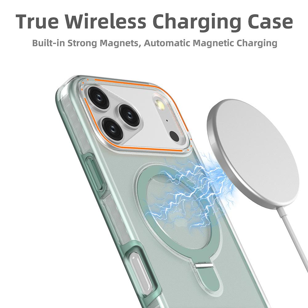 Bracket phone case for iPhone 17 Pro Max, PC+TPU two-in-one phone case