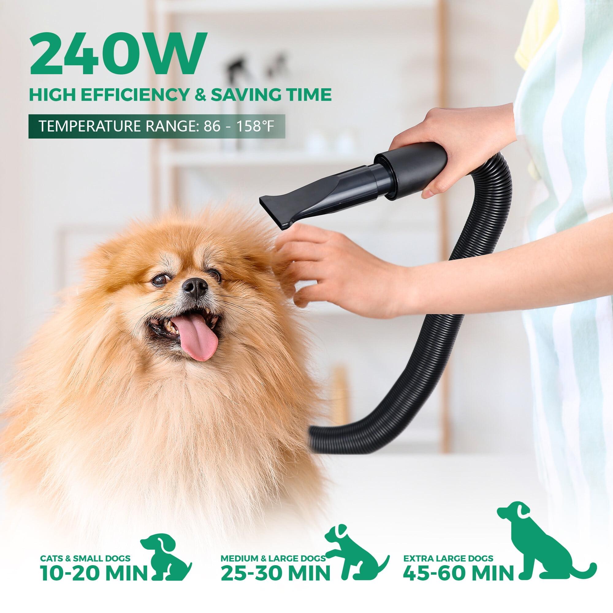 NOVA Dog Hair Dryer 2400W Professional Pet Grooming Dryer Adjustable Speed W/4 Nozzles NOVA Dog Hair Dryer 2400W Professional Pet Grooming Dryer Adjustable Speed W/4 Nozzles
