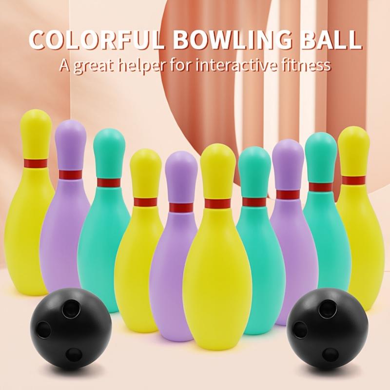 Decompress A Traditional Sports Toy Set for Children That Includes Color Bowling, Designed for Both Indoor And Outdoor Use, Perfect for Parent-Child Interactive Puzzle Competitions And for party Games.