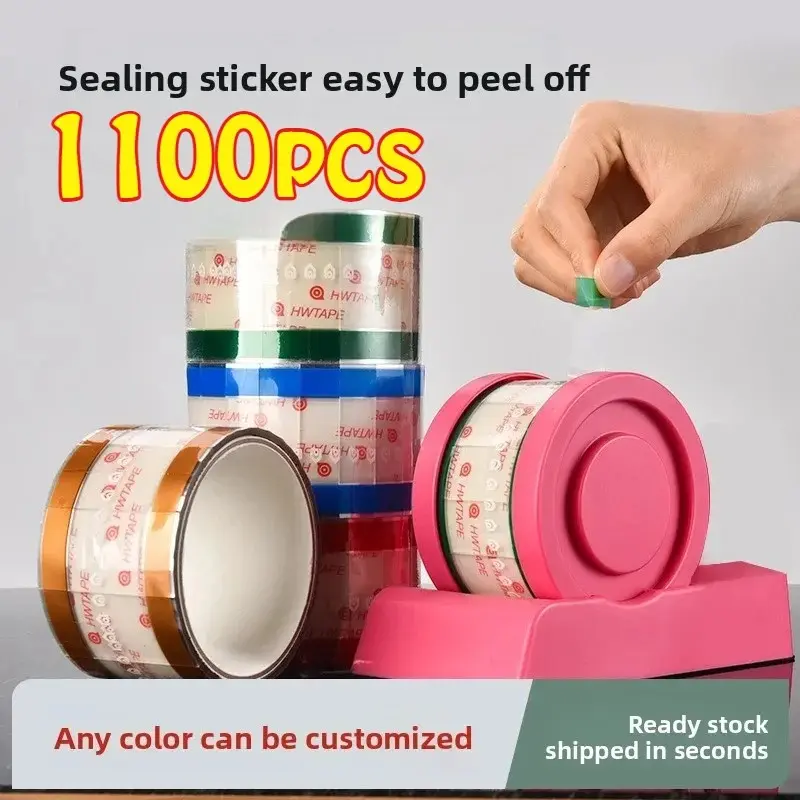 Custom Easy-Tear Seal Stickers  Can Come Into Contact with Food and Beverages Leak Proof Sticker Waterproof and Anti Fog Base