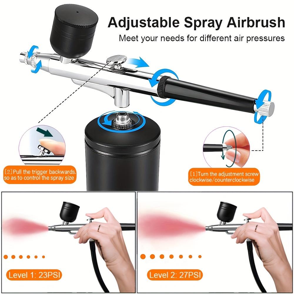 Portable Mini USB Rechargeable Airbrush Kit - Versatile, Safe Compressor for Model Coloring, Painting, Nail Design, DIY, Cake Decoration and More!