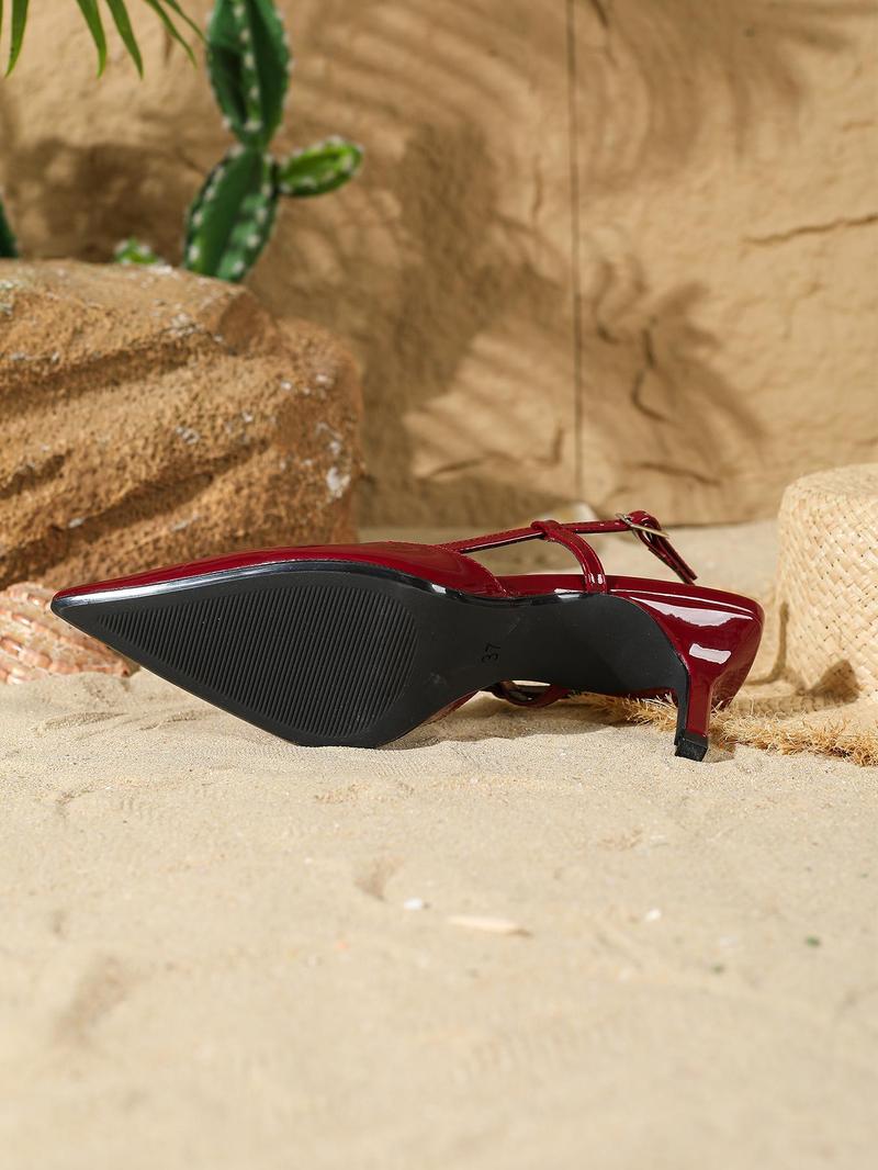 Women's Fashionable Solid Color Stiletto Heels, Elegant Pointed Toe High Heels for Women & Girls, Valentine's Day Gift for Women, Footwear