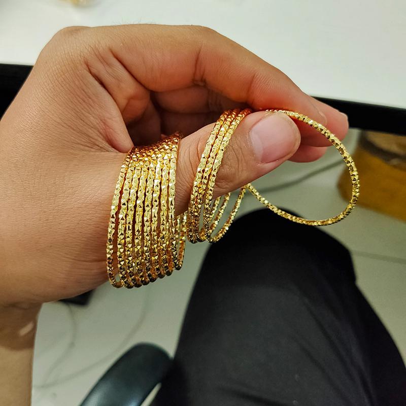 Baby Child Bangles Ethiopian Indian Bracelet 4-12years Old Gold Color Bracelet Bangles African Ball Party Gifts Not Can Open