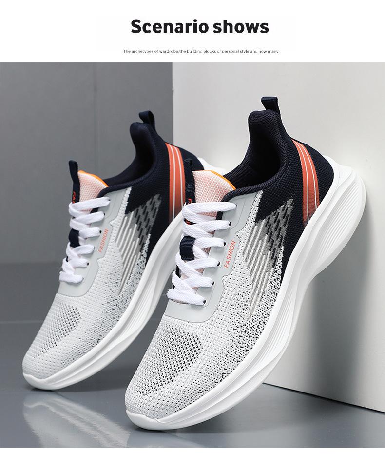2026 Men's Sports Shoes, Men's Summer Breathable Lace-Up Running Shoes, Popular Fashionable Men's Sneakers