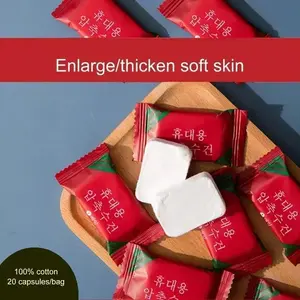 ·HOT 20PCS Disposable Travel Towel Compressed Face Towel Compact Tablet Mini Wet Wipes Napkin Make Up Removing Face Towels