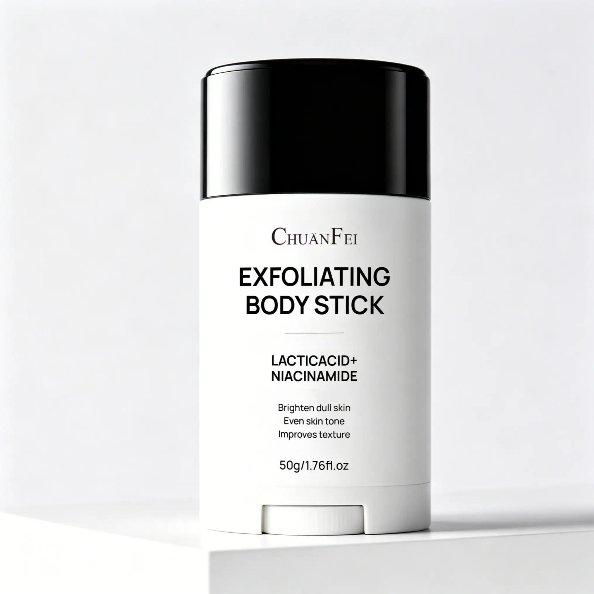 Lactic Acid + Niacinamide Exfoliating Balm, Body Exfoliator, Shea Butter Soothing, Gentle Progressive Skincare, Body Roughness Relief, Solid Stick Design, Skin Exfoliate
