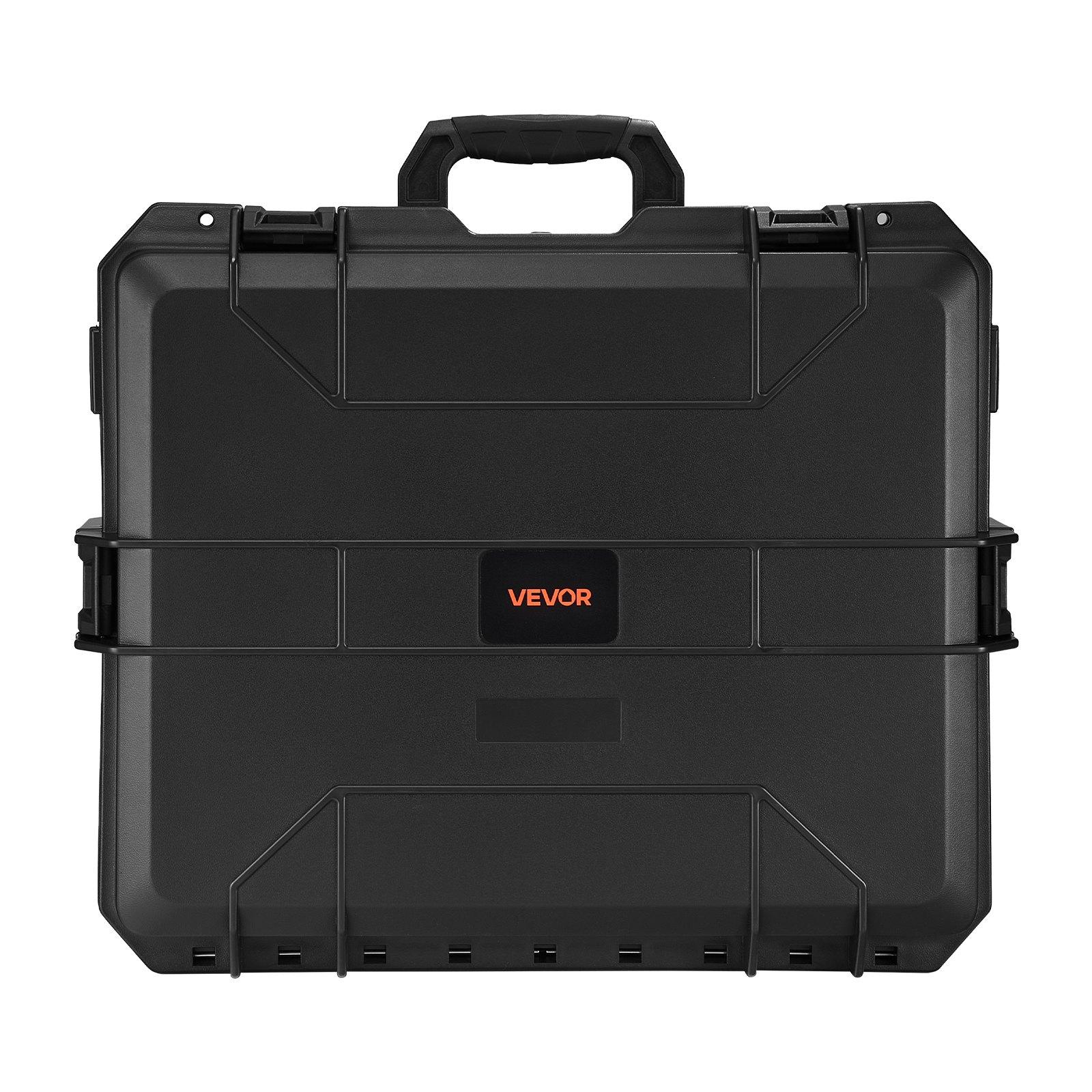 VEVOR Hard Pistol Case, Heavy Duty Hard Gun Case with XPE Foam Lining, Waterproof Pistol Storage Box with Customizable Interior & Handle for Gun, Lenses, Camera, Gear, TSA Compliant, 21.9x17.9x8.8 in VEVOR Hard Pistol Case, Heavy Duty Hard Gun Case with XPE Foam Lining, Waterproof Pistol Storage Box with Customizable Interior & Handle for Gun, Lenses, Camera, Gear, TSA Compliant, 21.9x17.9x8.8 in