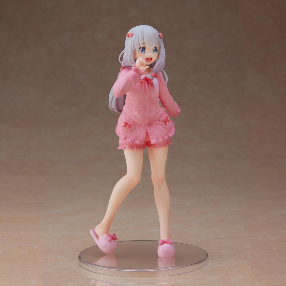 20CM Anime Lzumi Sagiri Figure Pink Pajamas Action Figure PVC Kawaii Girl Model desktop ornaments Collection Dolls Toys Gifts