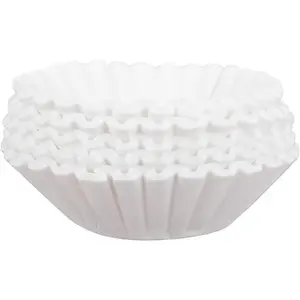 12-Cup Commercial Coffee Filters, Large Coffee Filters, Premium Quality, (9 ¾ Inch x 4 ¼ Inch) All-Natural, Big & Tall Filters Compatible with Coffee Machines - Woman Owned (300 Pack)