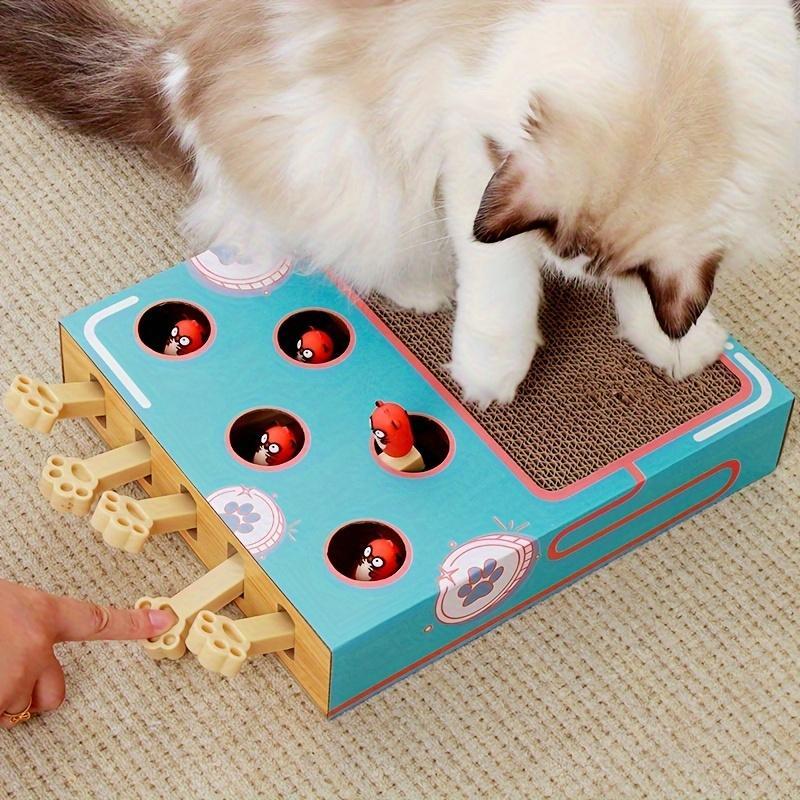 Cat Scratch Board Game, Interactive Corrugated Cardboard Toy, Multi-functional Cat Play & Exercise Accessories, Pet Supplies