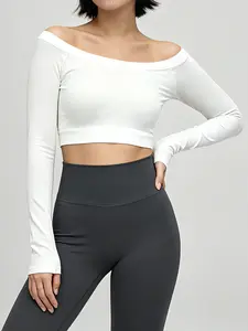 High-Quality Stretch Seamless Comfort One-Shoulder Long Sleeve, Ideal for Daily Wear, Sports, Cycling, Various Scenarios