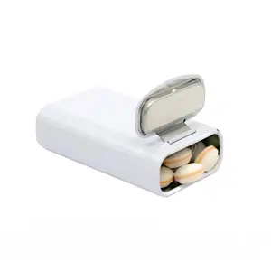 Mini Portable Gum Storage Box, Flip Cover Small Capsule Medicine Container, Mint Candy Packaging Box, Compact Iron Case