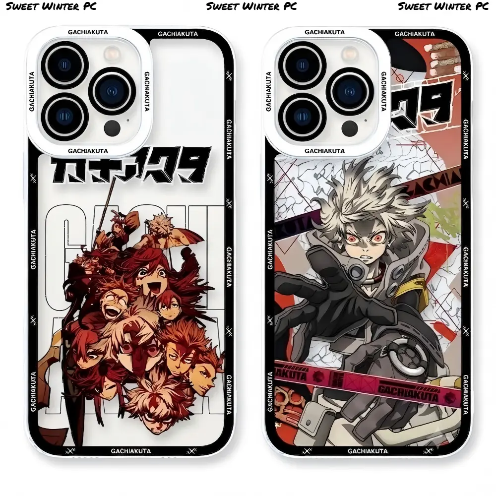 Trendy Comic Anime Gachiakuta Phone Cases For iPhone 17 16 15 14 13 Promax Pro Air Transparent Soft TPU Anti-fall Shockproof Protective Cover Perfect Christmas Halloween Birthday Gift